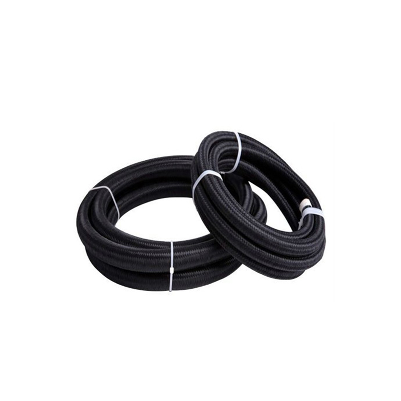 Vibrant Black Nylon Braided Flex Hose w/ PTFE Liner (10 foot roll) -12AN main image 1